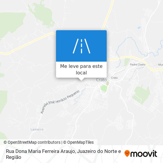 Rua Dona Maria Ferreira Araujo mapa
