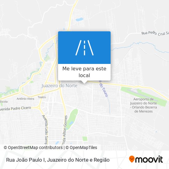 Rua João Paulo I mapa