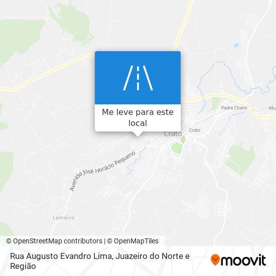 Rua Augusto Evandro Lima mapa