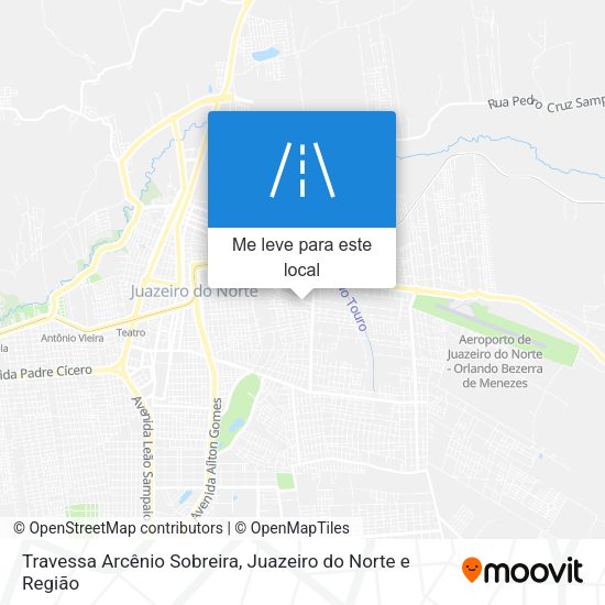 Travessa Arcênio Sobreira mapa