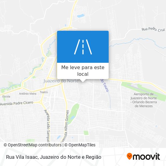 Rua Vila Isaac mapa