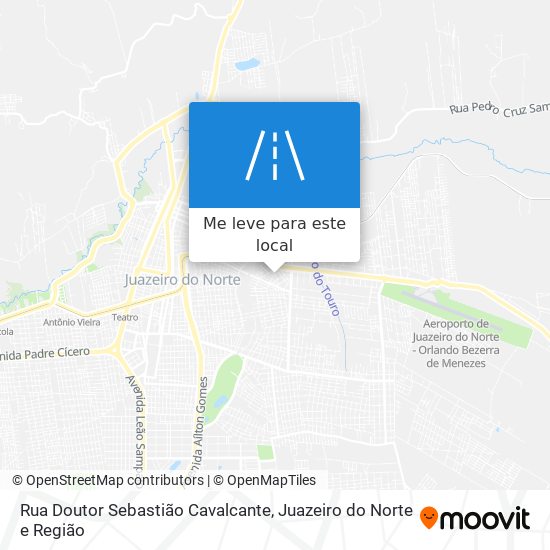 Rua Doutor Sebastião Cavalcante mapa