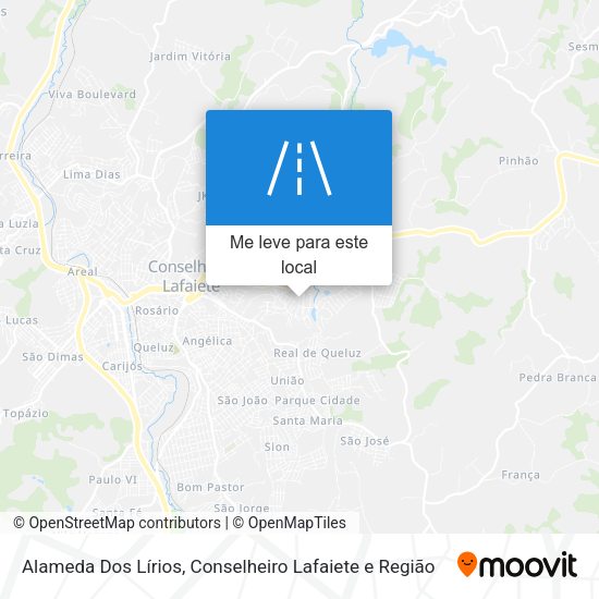 Alameda Dos Lírios mapa