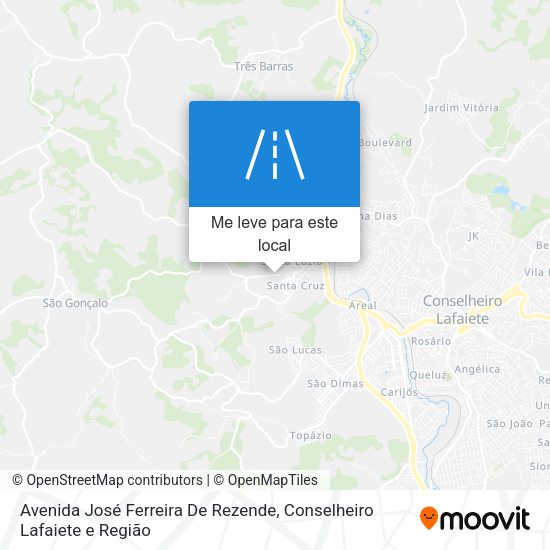 Avenida José Ferreira De Rezende mapa