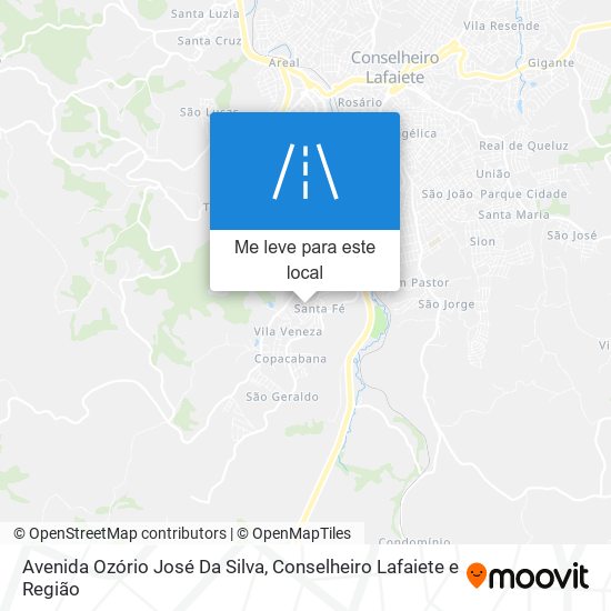 Avenida Ozório José Da Silva mapa