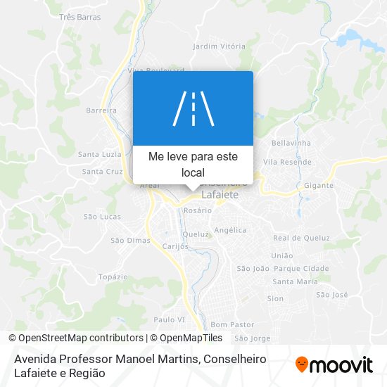 Avenida Professor Manoel Martins mapa