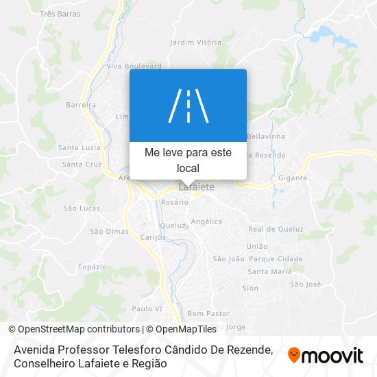 Avenida Professor Telesforo Cândido De Rezende mapa
