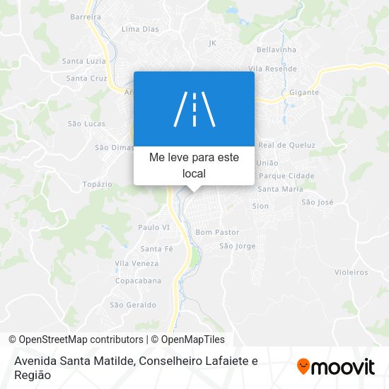 Avenida Santa Matilde mapa