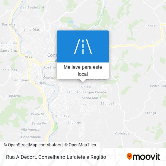 Rua A Decort mapa