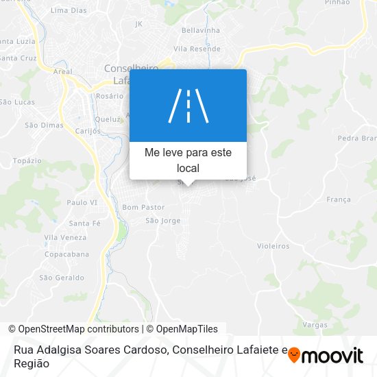 Rua Adalgisa Soares Cardoso mapa