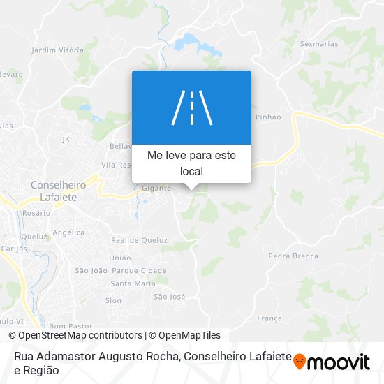 Rua Adamastor Augusto Rocha mapa