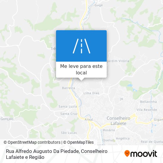 Rua Alfredo Augusto Da Piedade mapa