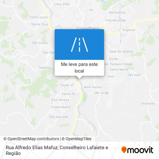 Rua Alfredo Elias Mafuz mapa