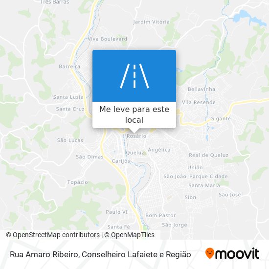 Rua Amaro Ribeiro mapa