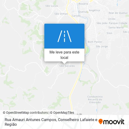 Rua Amauri Antunes Campos mapa