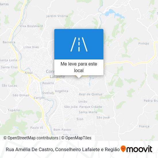 Rua Amélia De Castro mapa