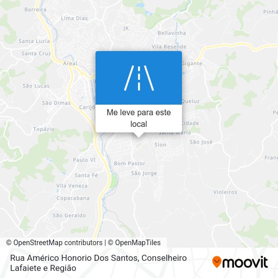 Rua Américo Honorio Dos Santos mapa