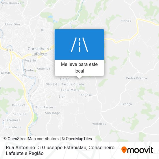 Rua Antonino Di Giuseppe Estanislau mapa