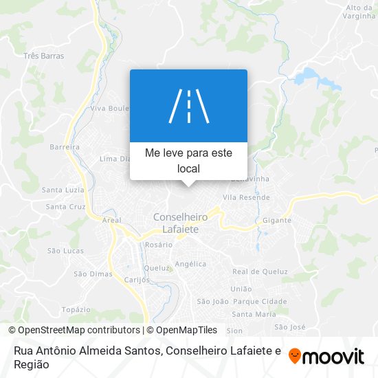 Rua Antônio Almeida Santos mapa
