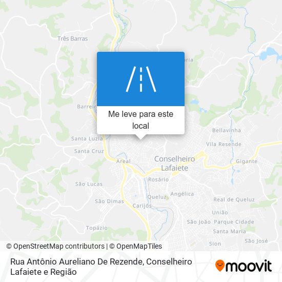 Rua Antônio Aureliano De Rezende mapa