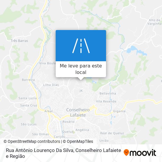 Rua Antônio Lourenço Da Silva mapa