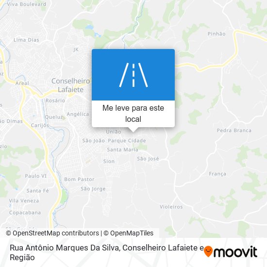 Rua Antônio Marques Da Silva mapa