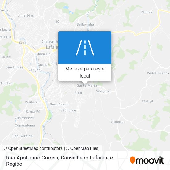 Rua Apolinário Correia mapa