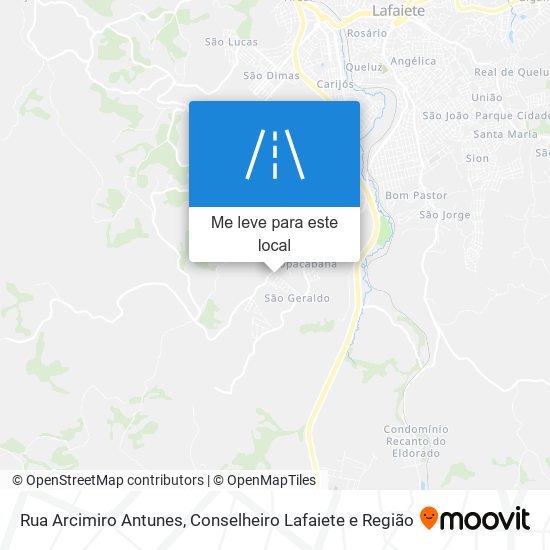 Rua Arcimiro Antunes mapa