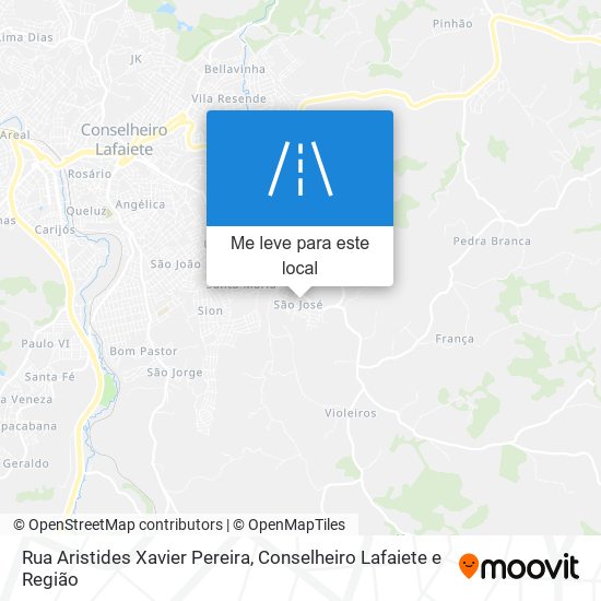 Rua Aristides Xavier Pereira mapa