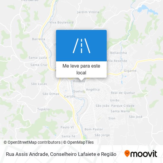 Rua Assis Andrade mapa