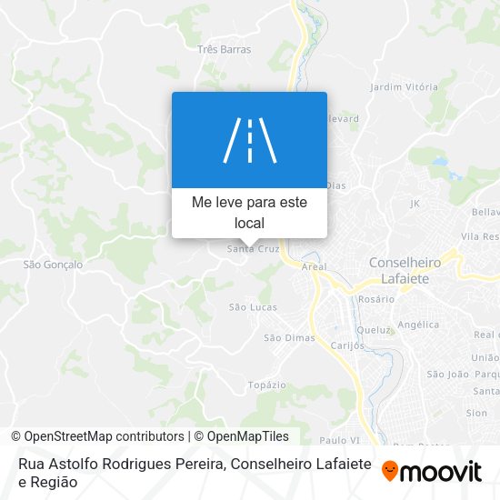 Rua Astolfo Rodrigues Pereira mapa