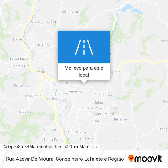Rua Azevir De Moura mapa
