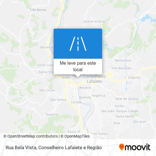 Rua Bela Vista mapa