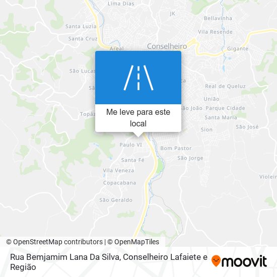 Rua Bemjamim Lana Da Silva mapa
