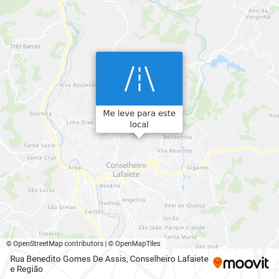 Rua Benedito Gomes De Assis mapa
