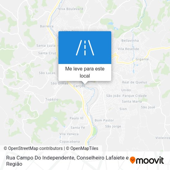 Rua Campo Do Independente mapa