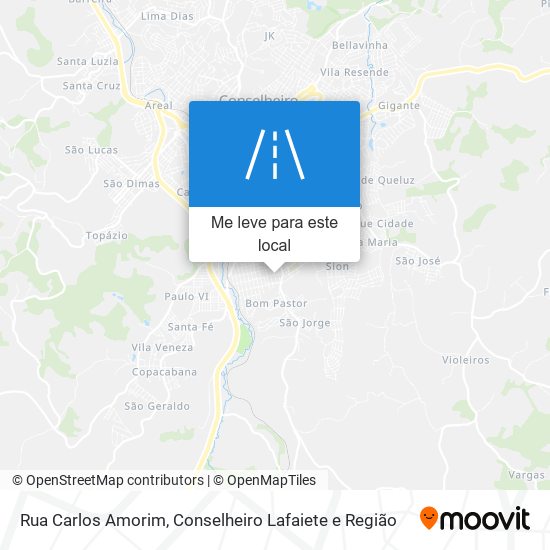 Rua Carlos Amorim mapa
