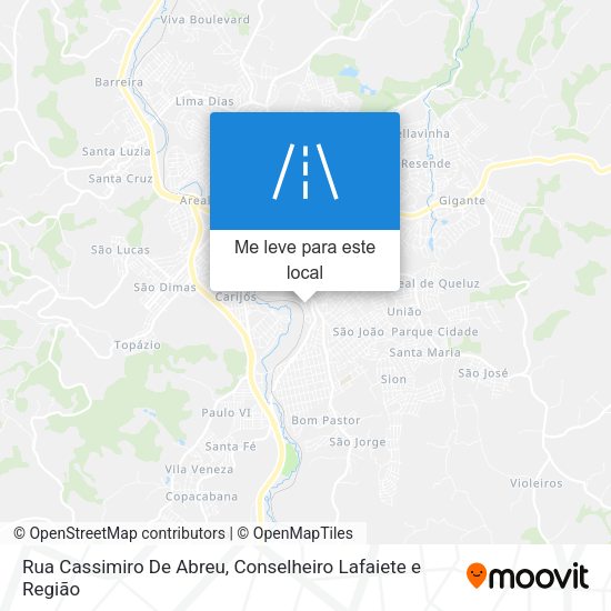 Rua Cassimiro De Abreu mapa