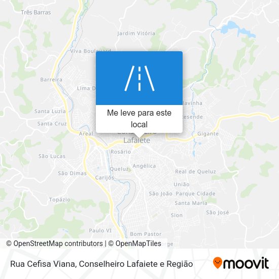Rua Cefisa Viana mapa