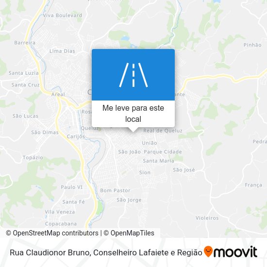Rua Claudionor Bruno mapa