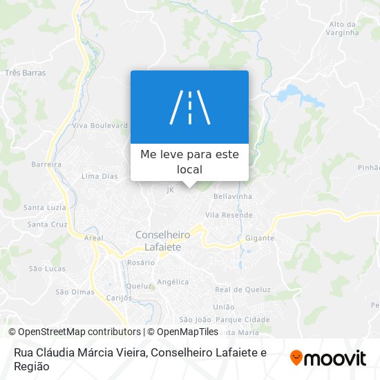 Rua Cláudia Márcia Vieira mapa
