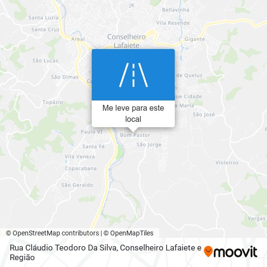 Rua Cláudio Teodoro Da Silva mapa