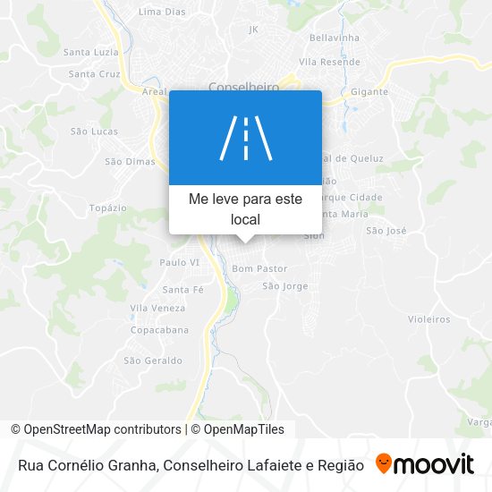 Rua Cornélio Granha mapa