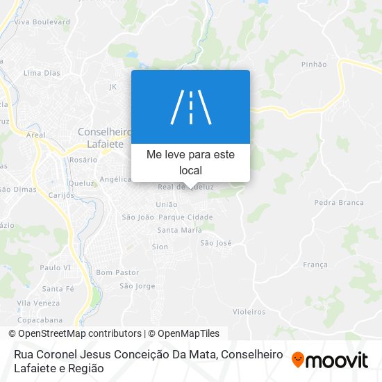 Rua Coronel Jesus Conceição Da Mata mapa