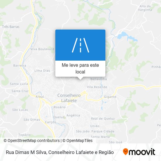 Rua Dimas M Silva mapa