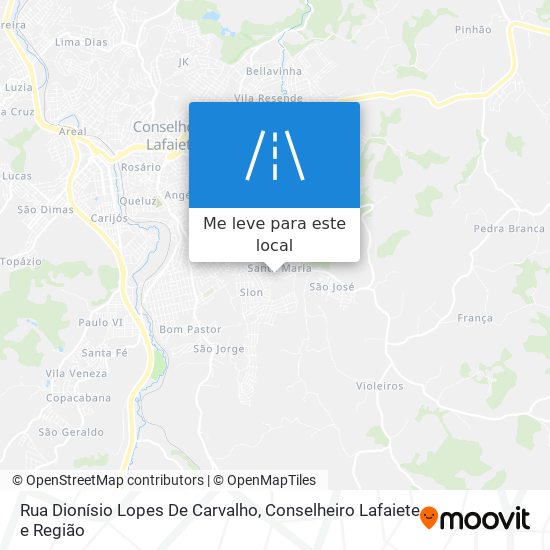 Rua Dionísio Lopes De Carvalho mapa
