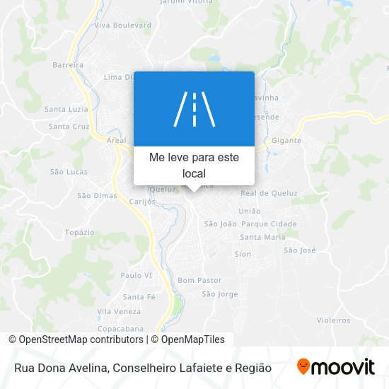 Rua Dona Avelina mapa