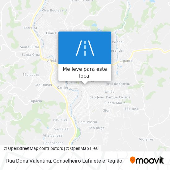 Rua Dona Valentina mapa