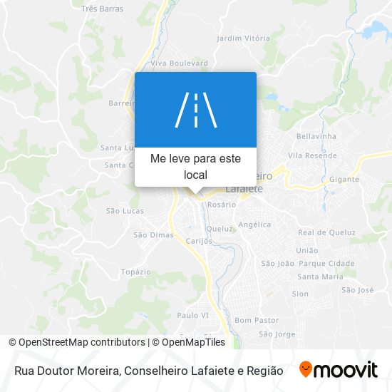 Rua Doutor Moreira mapa