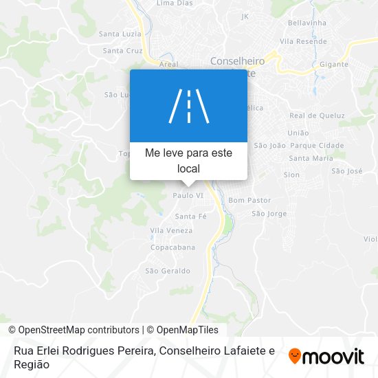 Rua Erlei Rodrigues Pereira mapa